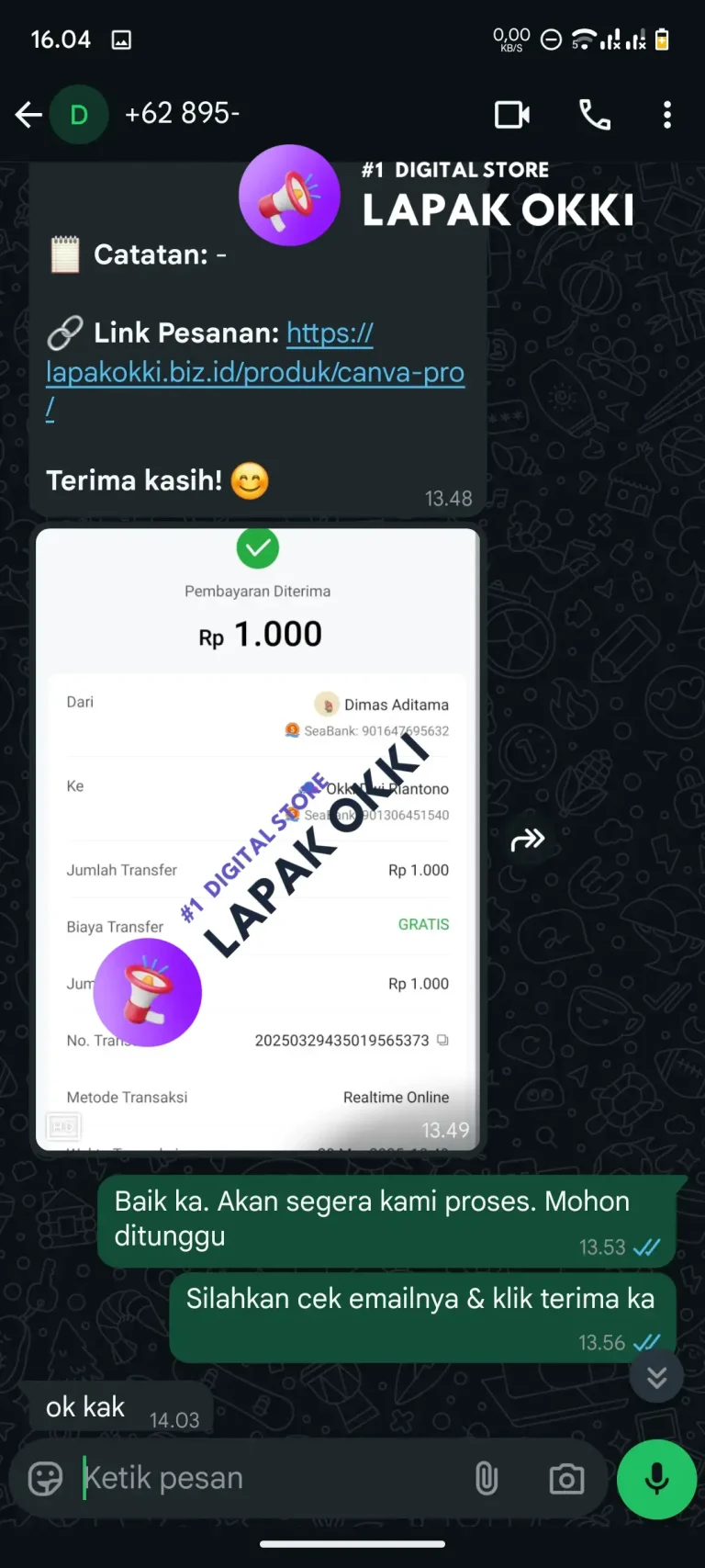Transaksi 6